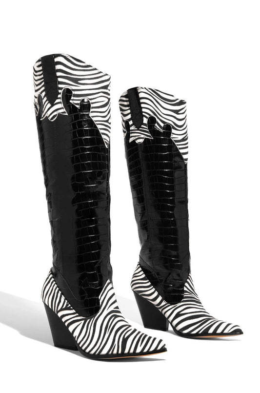 Fashion Women's Simple Leather Knight Boots