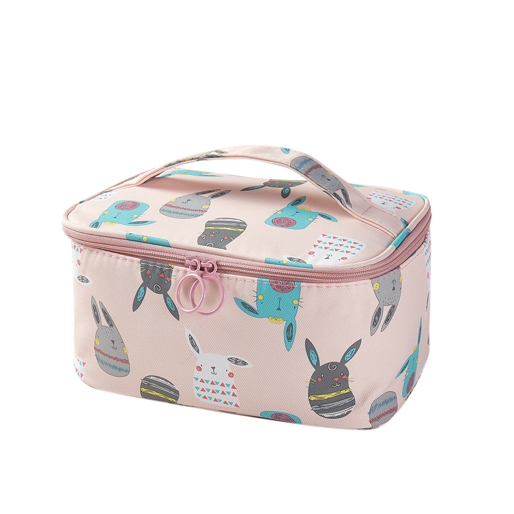 Cartoon Portable Square Large Capacity Travel Toiletry Bag
