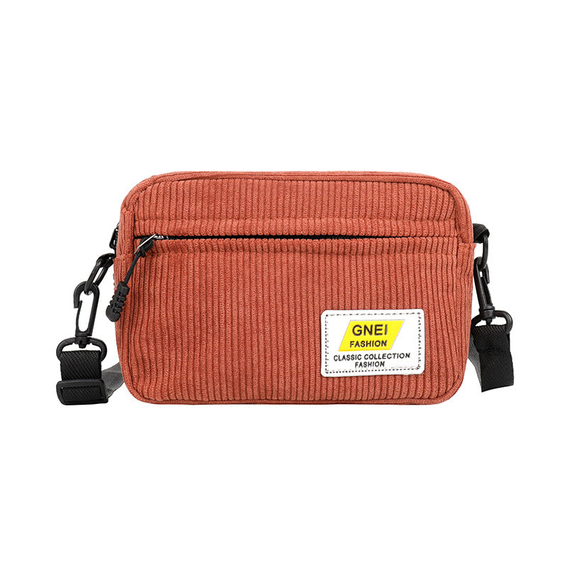 Broadband Messenger Retro Fleece Women's Canvas Small Bag
