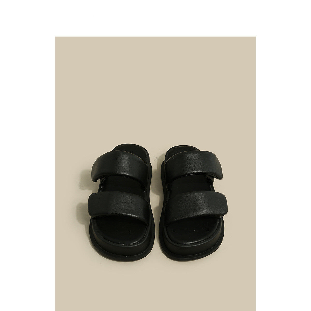 Women's New Thick-soled Velcro Outer Wear Niche Sandals