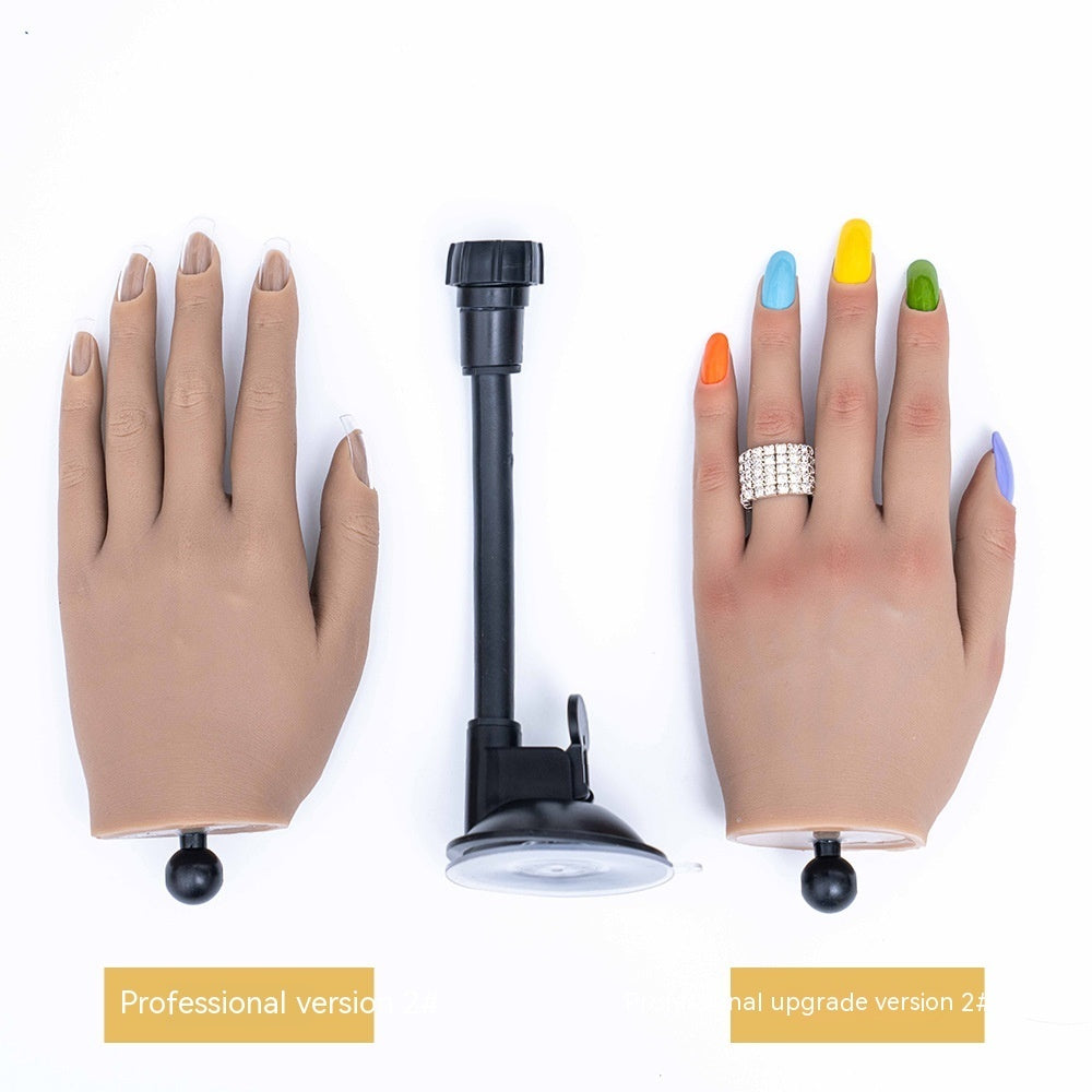 Manicure Practice Silica Gel Practice Prosthetic Hand Props Model