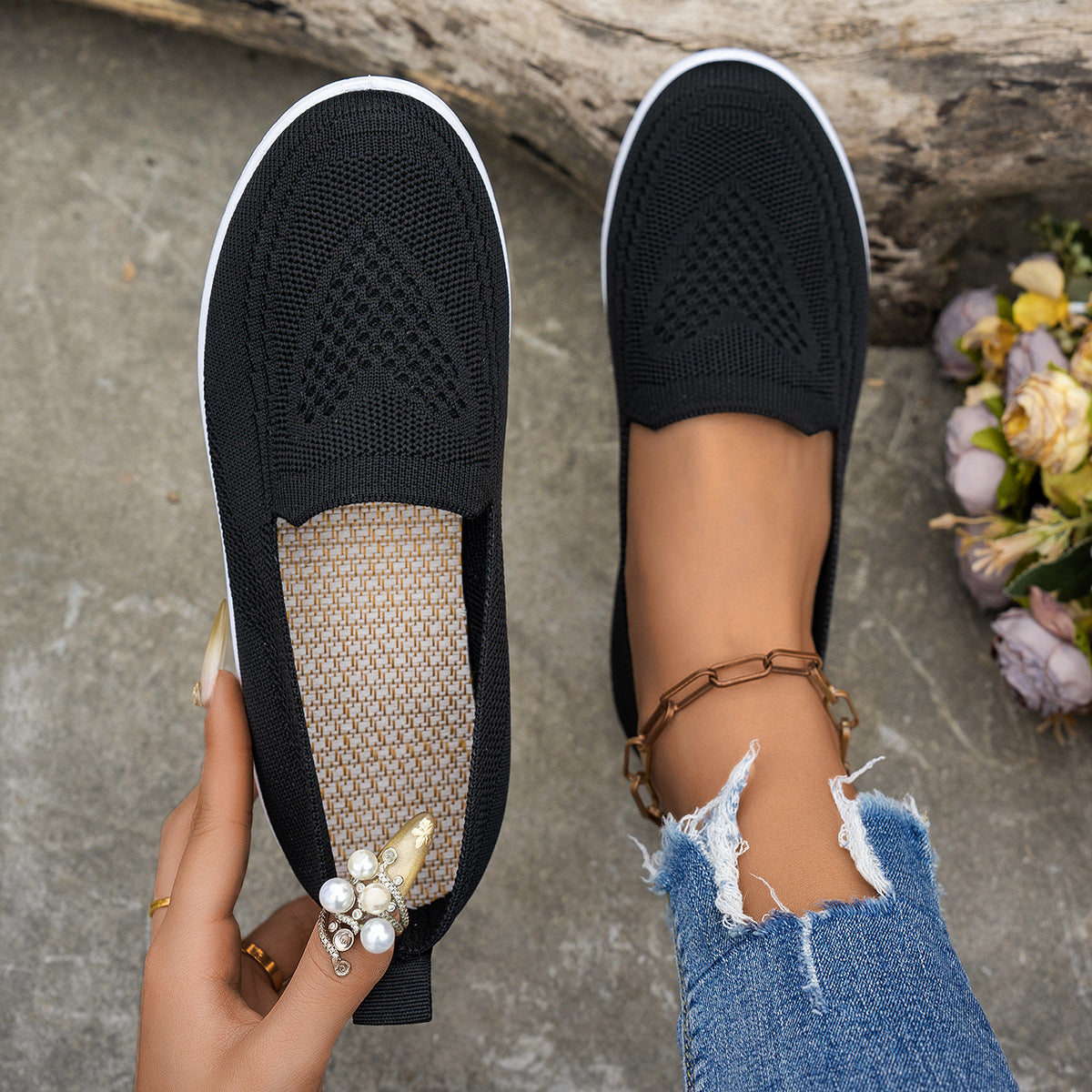 Women's Shoes Summer New Women's Mesh Surface Shoes Casual Fashion