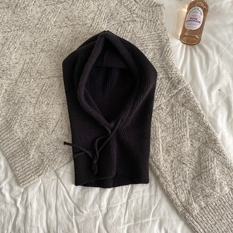 One-piece Knitted Wool Bandana Cap
