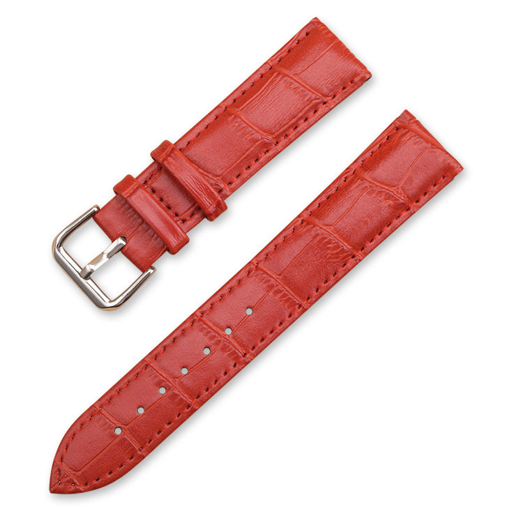 Leather Strap With Cowhide And Bamboo Knot Pattern
