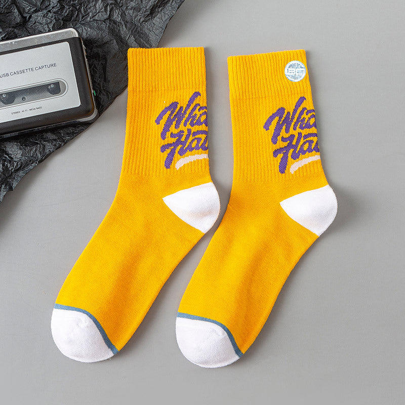 Men's Spring And Summer Mid Cylinder Men's Cotton Socks Four Seasons