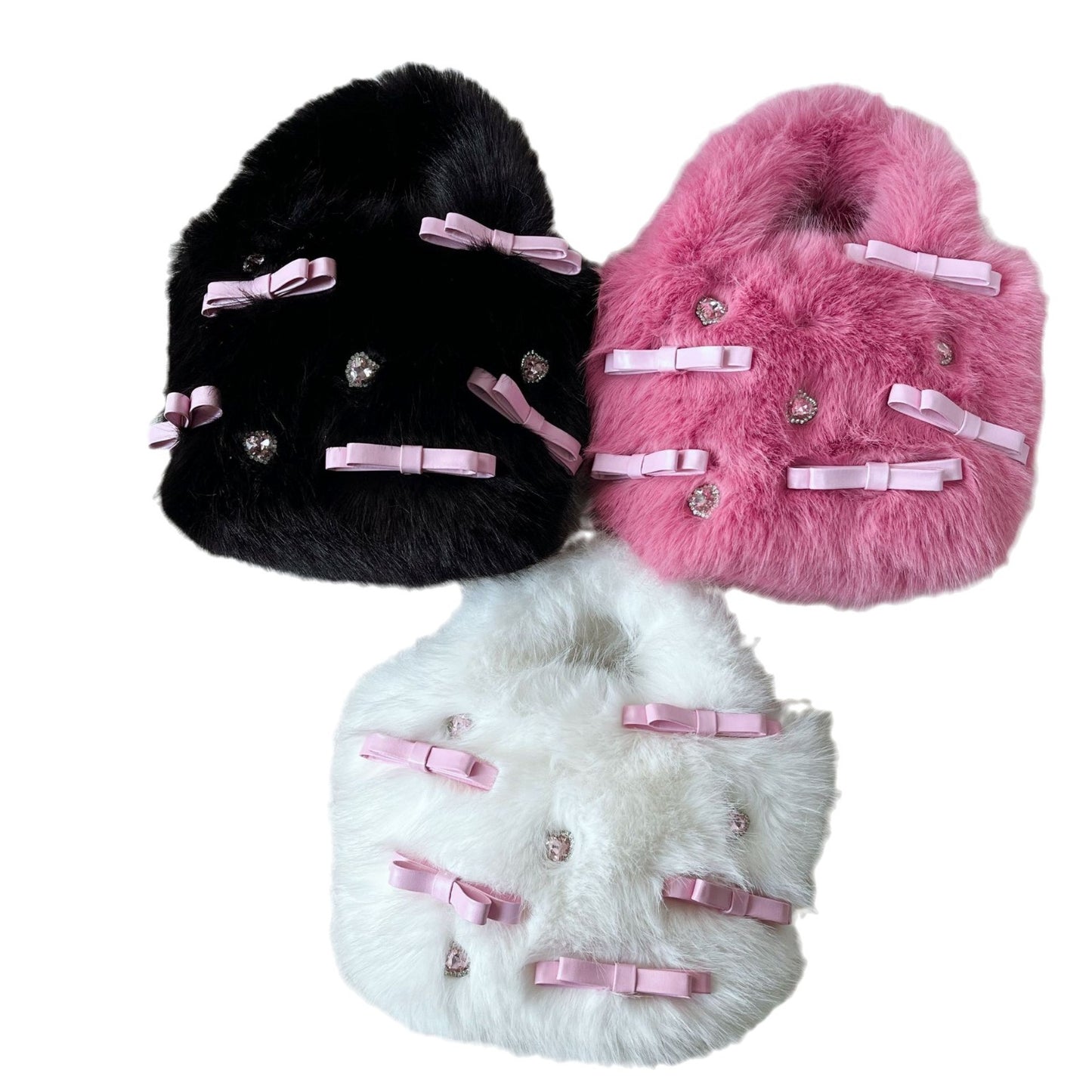 Bow Sweet Plush Hand-carrying Bag