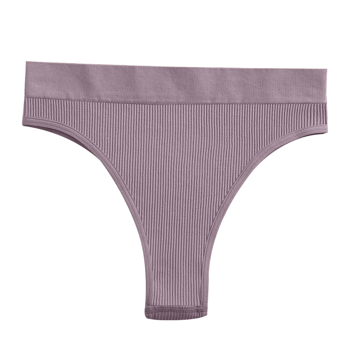 Threaded Cotton Solid Color Seamless BriefsXL