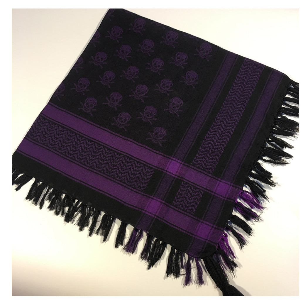 Square Tactical Ghost Head Scarf Outdoor Houndstooth