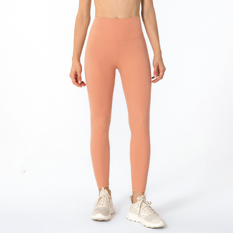 High-waisted Butt-lifting Sanded Fitness Pants