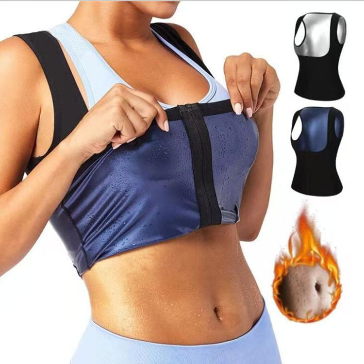 Tanktop Til Kvinder Til Sport Og Fitness Med Maven Kontraherende Og Tætsiddende Pasform