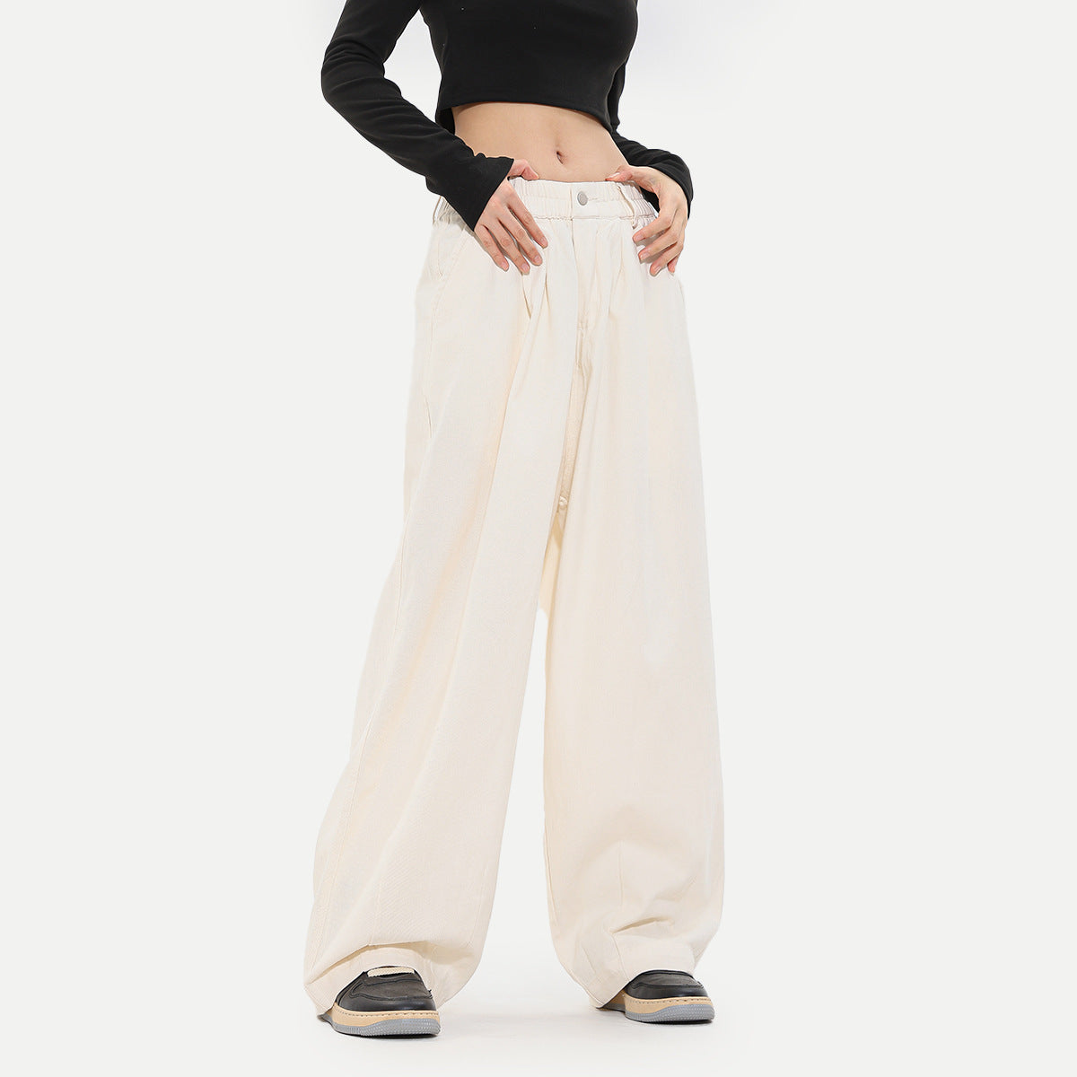 Japanese Wide-leg Pants Draping Effect Women's Loose Sports Street Dance Pants