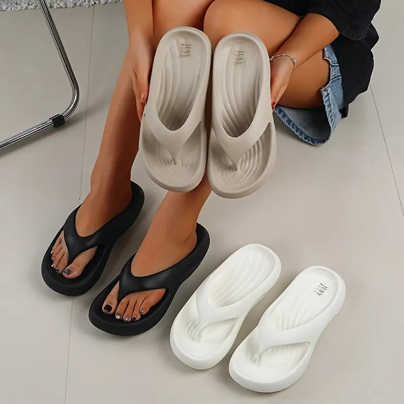 Women's Thick-soled Flip-flops Non-slip Non-stinky Slippers