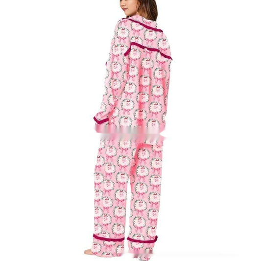 Christmas Bow Pajama Set For Women