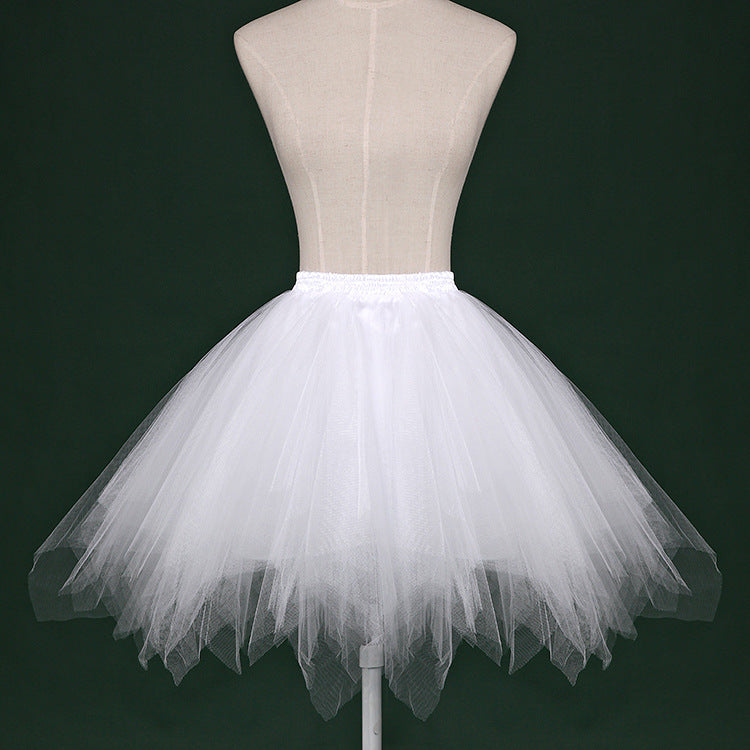 Half-length Pettiskirt Perform Dance Party Tulle Skirt Crinoline
