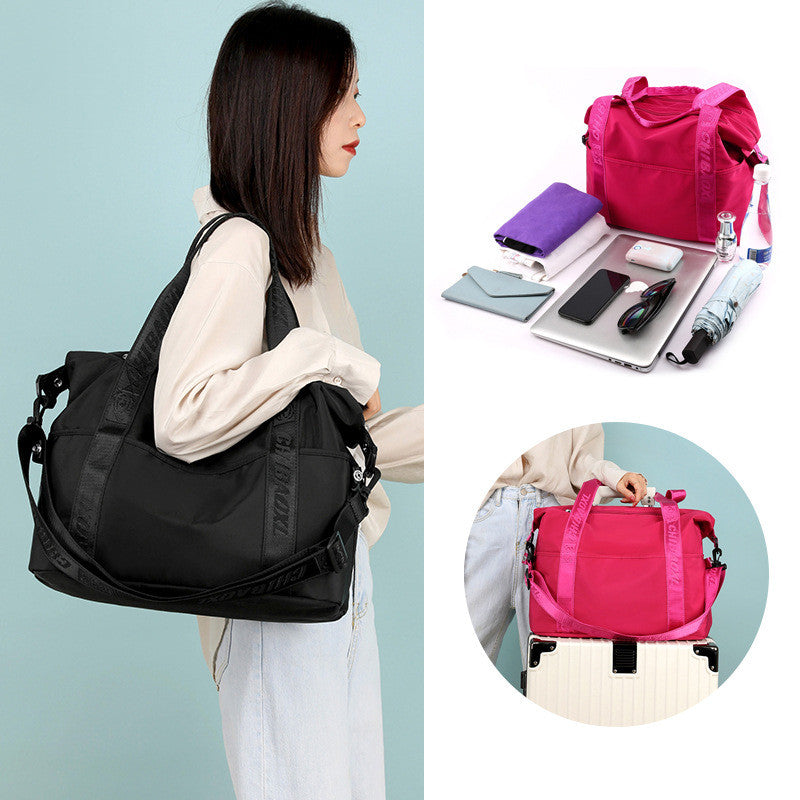 Women's Casual Large Capacity Nylon Oxford Cloth Travel Shoulder Handbag