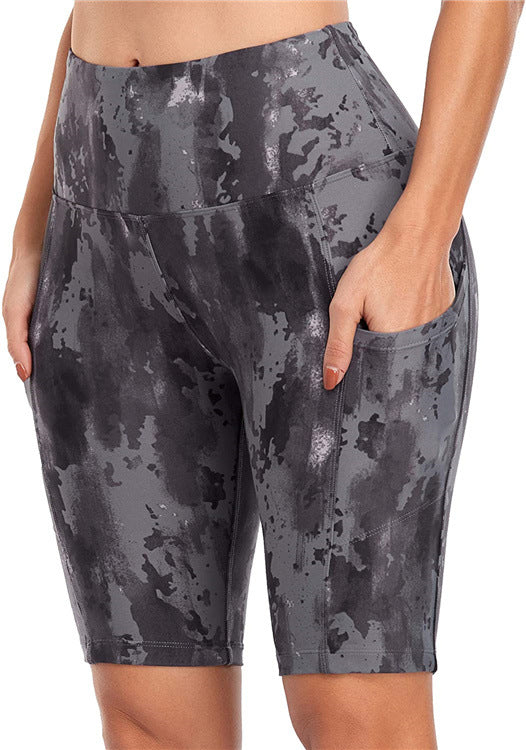 Women's Fashion Printed Short Lifting Arm Base Shorts