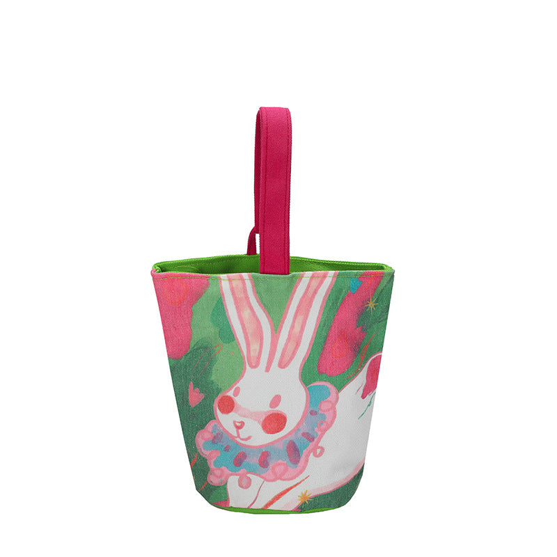 Oil Painting Style Handbag Cute Printing