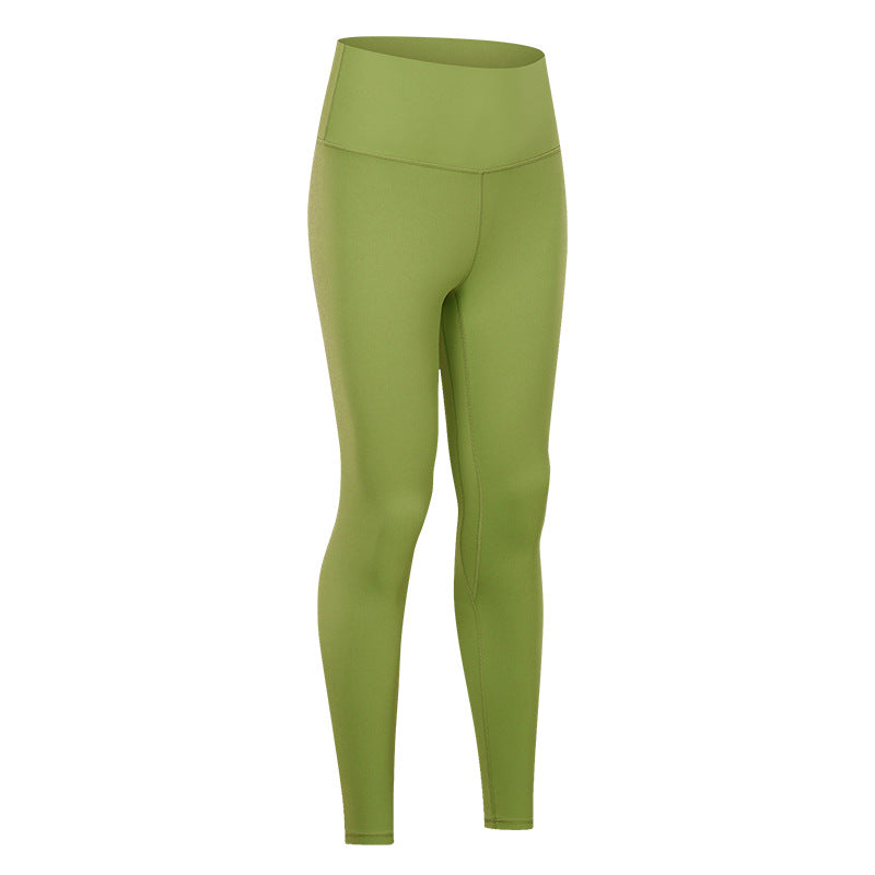 Nude Yoga Pants For Women In Autumn And Winter, High Waist, Hip Lifting, Running Tight