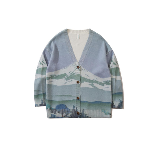 Hong Kong Style Ins Knitted Sweater Cardigan