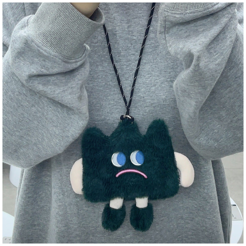 Emotional Straw  Mobile Phone Bag Cute Plush Crossbody Bag Female