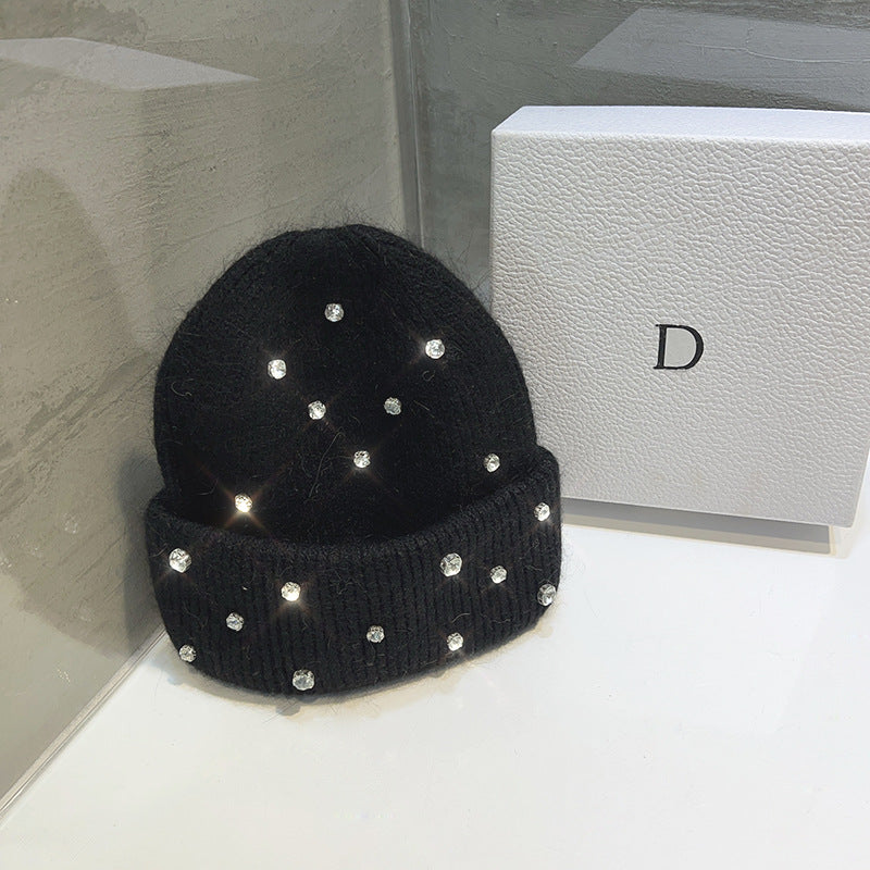 Autumn-Winter Warm And Thickening Trend All-match Sweet Knitted Toque