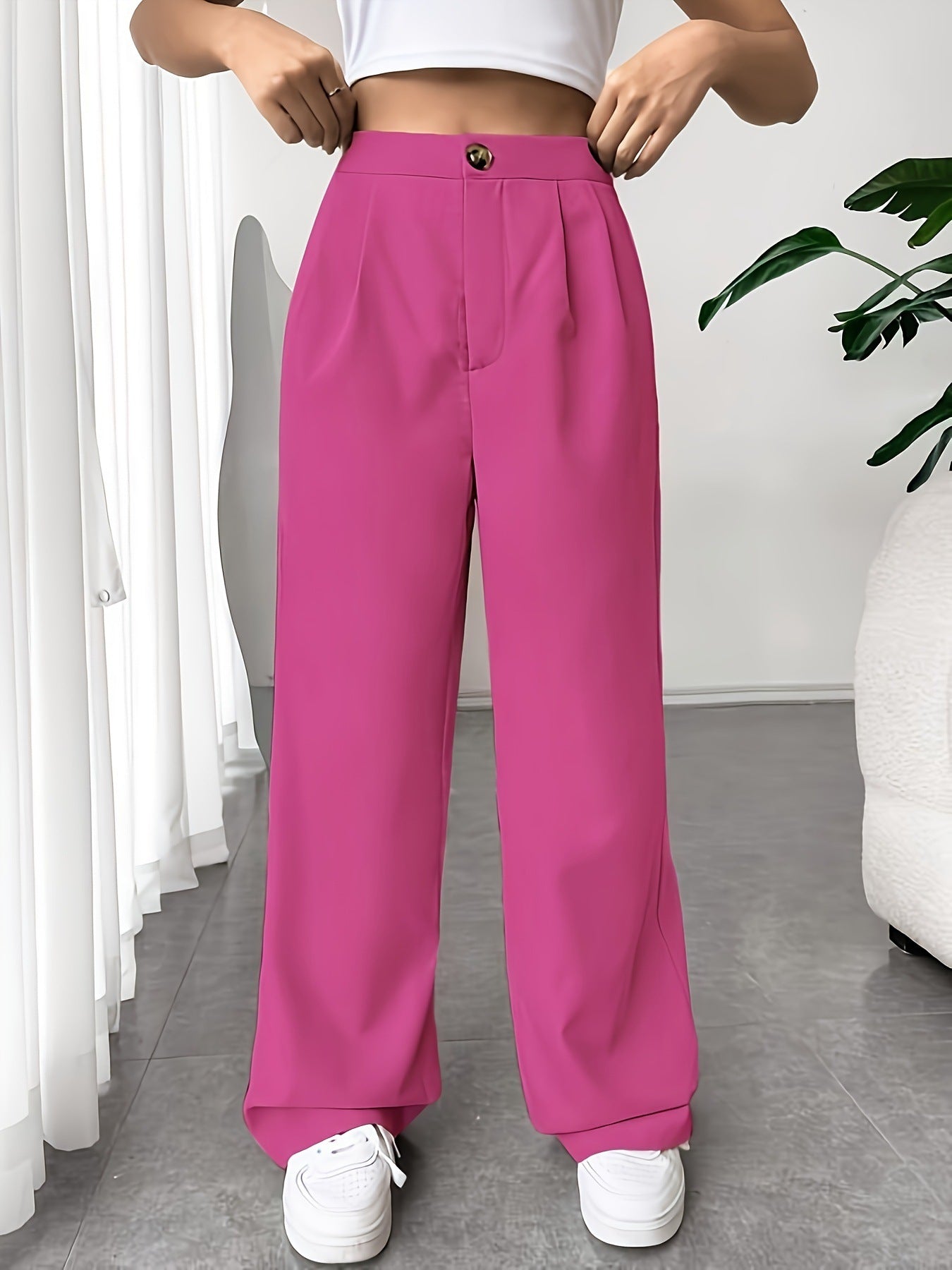 Suit Wide-leg Pants For Women High Waist Drooping Loose