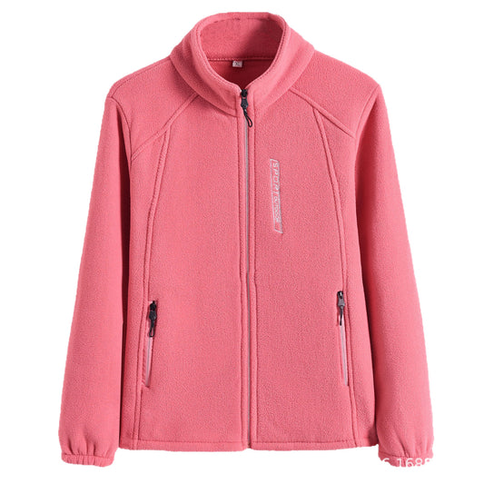 Autumn And Winter Women's Fleece Thickened Coat