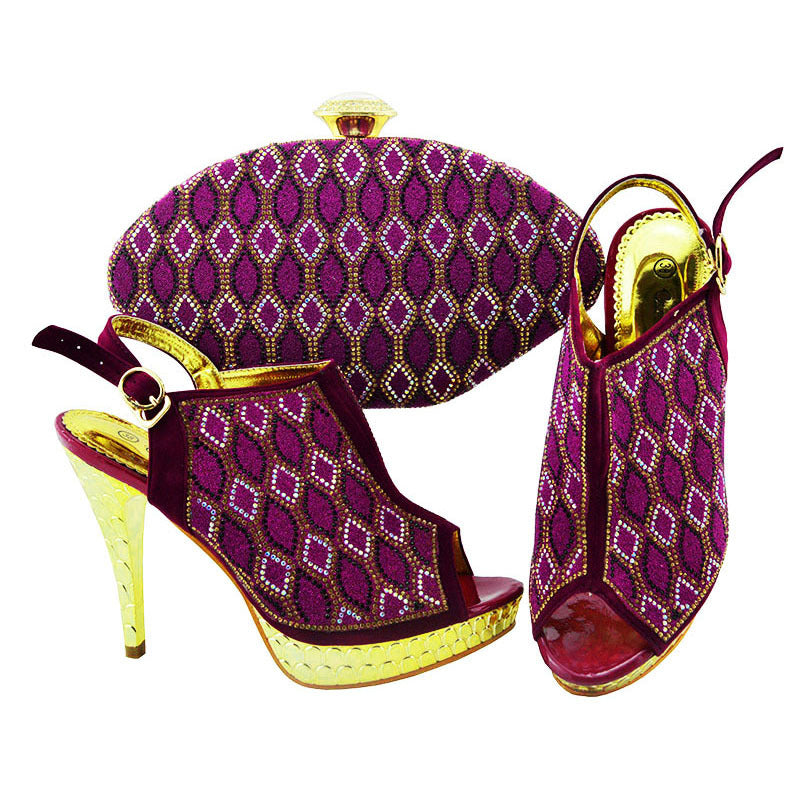 Stiletto European And American Spot Fish Mouth High Heeled Shoes Messenger Bag