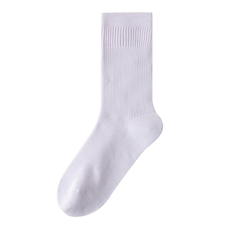 Women's Cotton Macarons Solid Color Socks