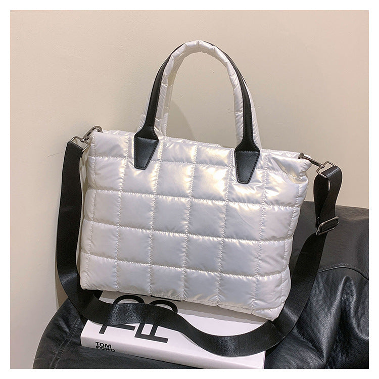 Large Capacity Women's Shoulder Crossbody Cotton Jacket Bag