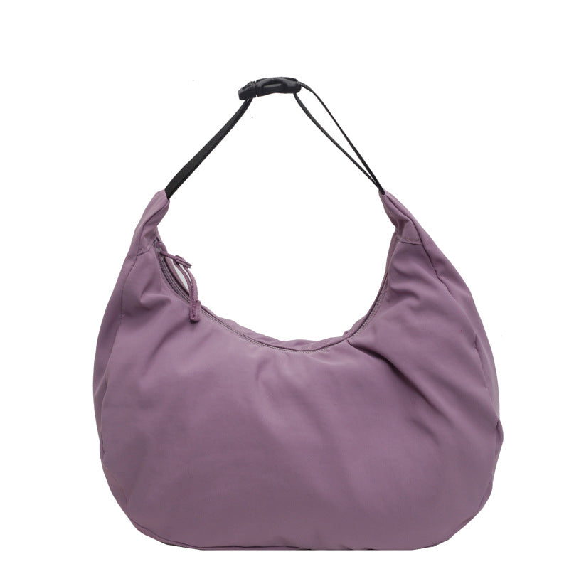 Lightweight Dumpling Bag Women's Solid Color Nylon Cloth