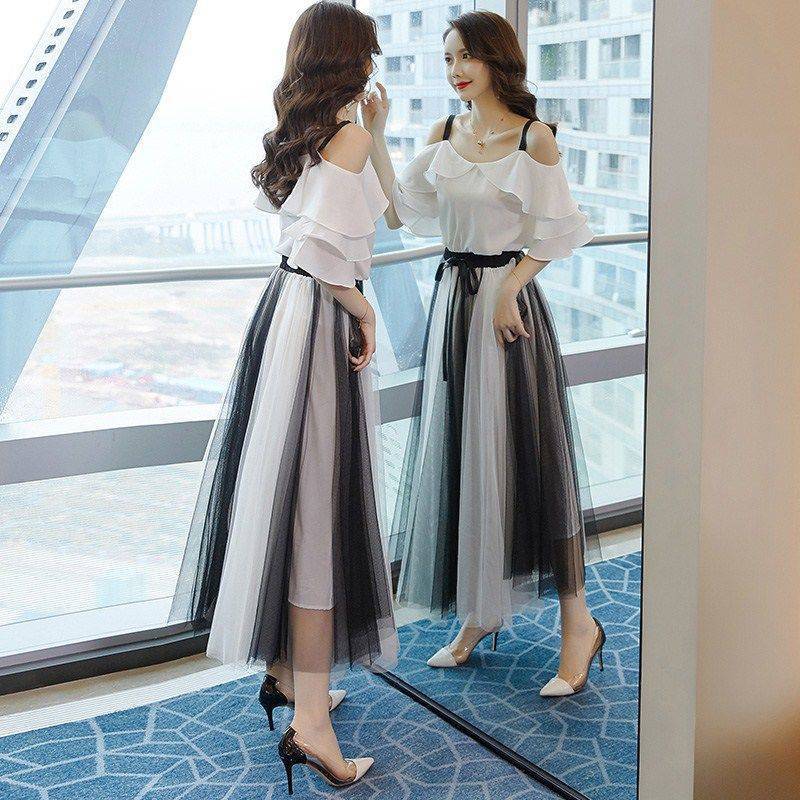 Summer Two-piece Chiffon Mesh Camisole