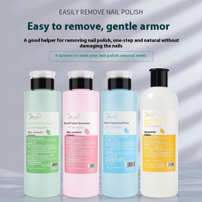 Nail Art Press Bottle Nail Remover Cleaning Solution