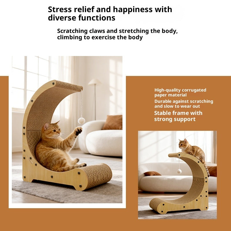 Multi-functional Corrugated Paper Scratching Board Cat Nest Climbing Frame