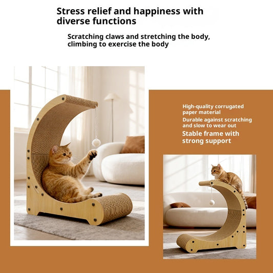 Multi-functional Corrugated Paper Scratching Board Cat Nest Climbing Frame