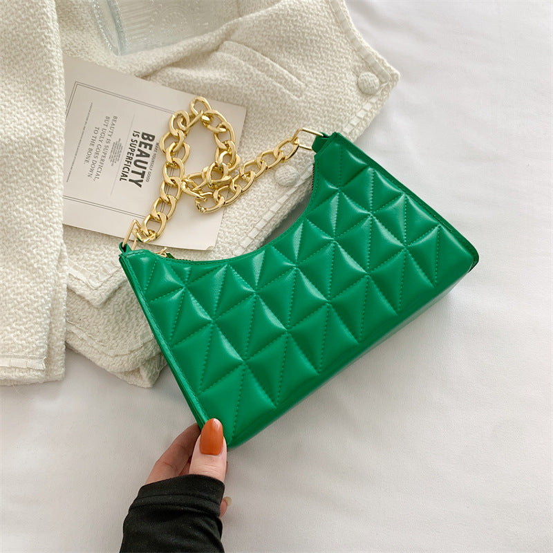 Women's Chain Handheld One Shoulder Small Square Bag