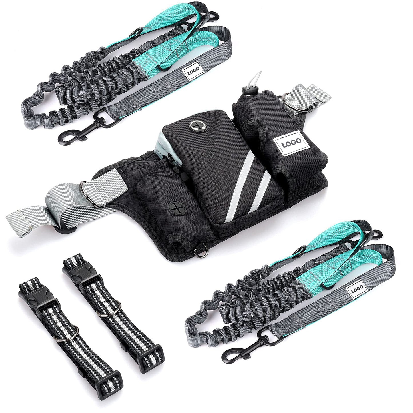 Outdoor Pet Training Bag Dog Walking Hand Holding Rope