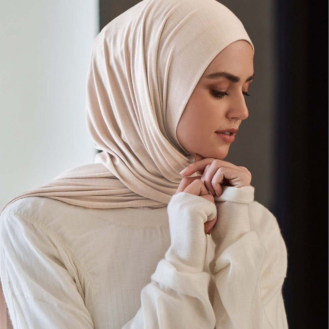 Malaysia Pure Color Modal Curling Mercerized Cotton Scarf