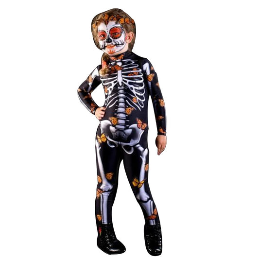 Halloween Parent-child Dress Printing Long Sleeve Jumpsuit Women