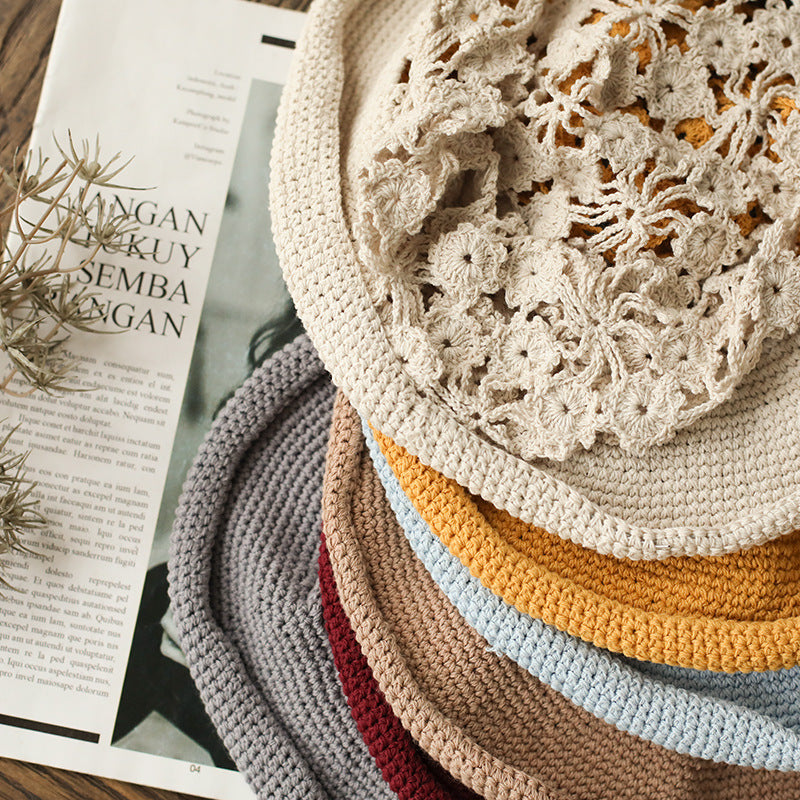 Summer Handmade Hollow Sunscreen Hat Literature And Art