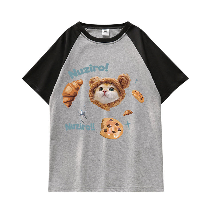 Women's Summer Cartoon Loose Top Cotton T-shirt
