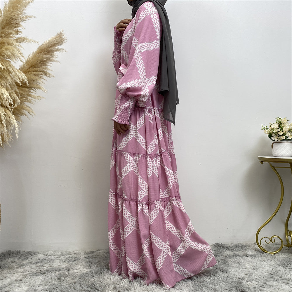 Fashionable Printed Elegant Long Skirt