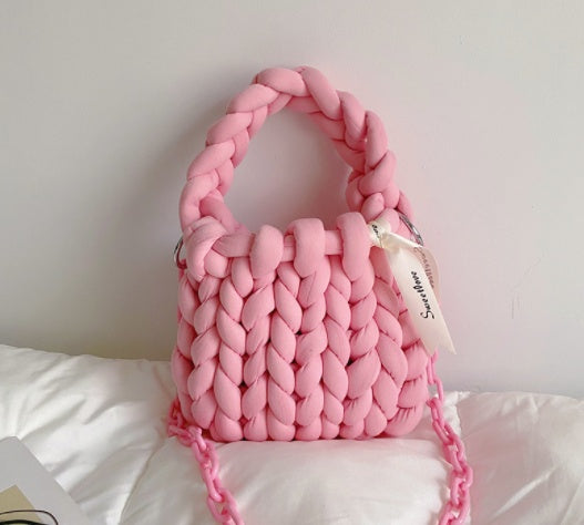 Woven Bag Diy Material Homemade Iceland Wool Hand Carry Messenger