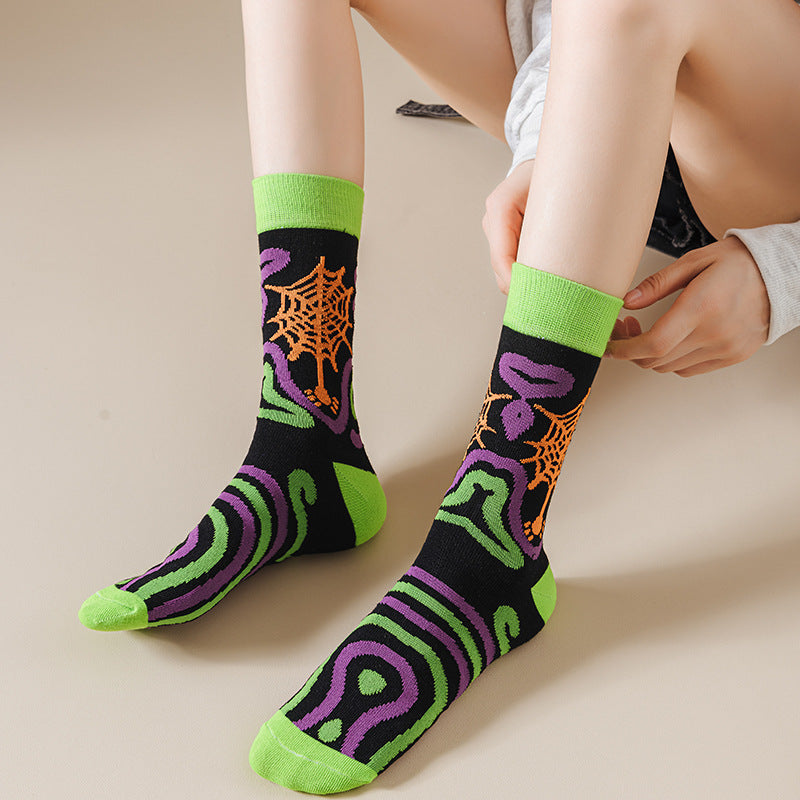 Cartoon Creative Halloween Mid-calf Socks