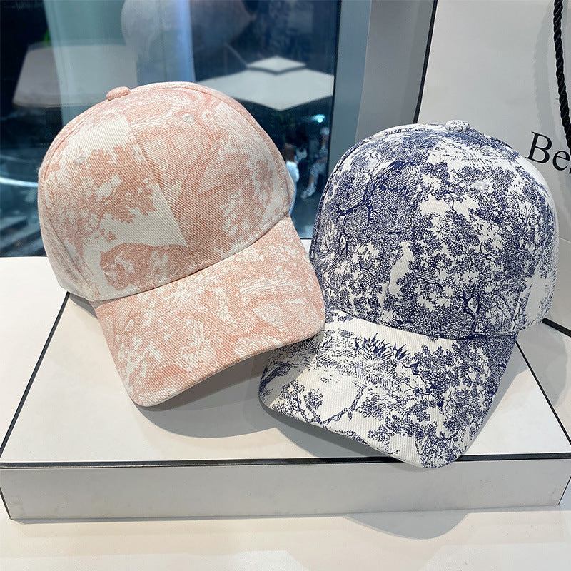 Baseball All-matching Printed Peaked Cap