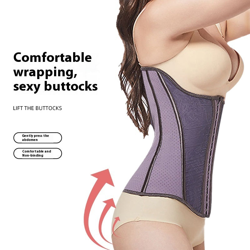 Latex Girdle Belly Band Breasted Waist Shaping Belt