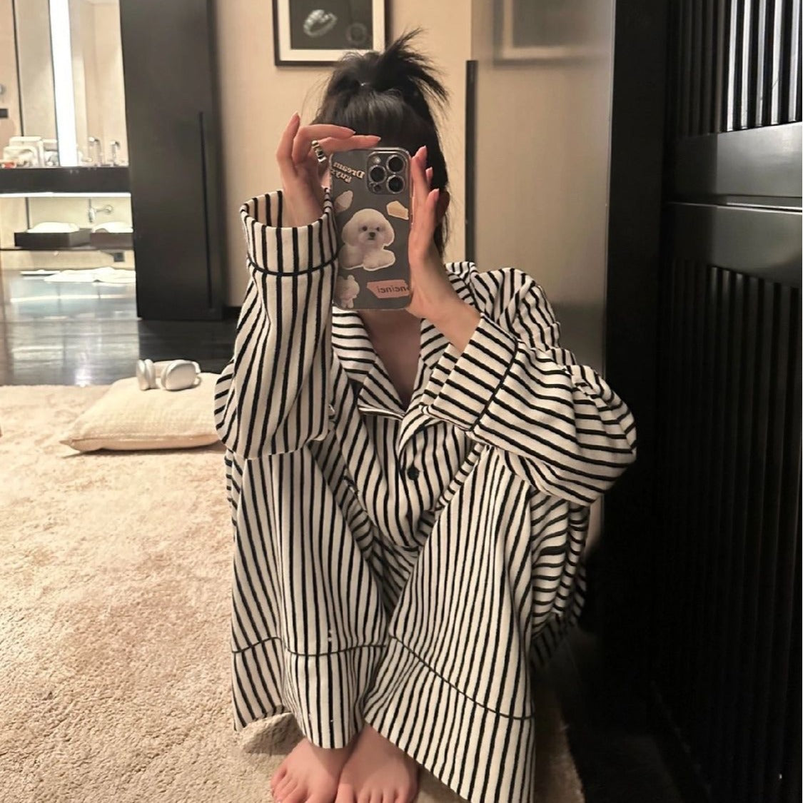 Women's Long Sleeve Pants Comfortable Casual Set