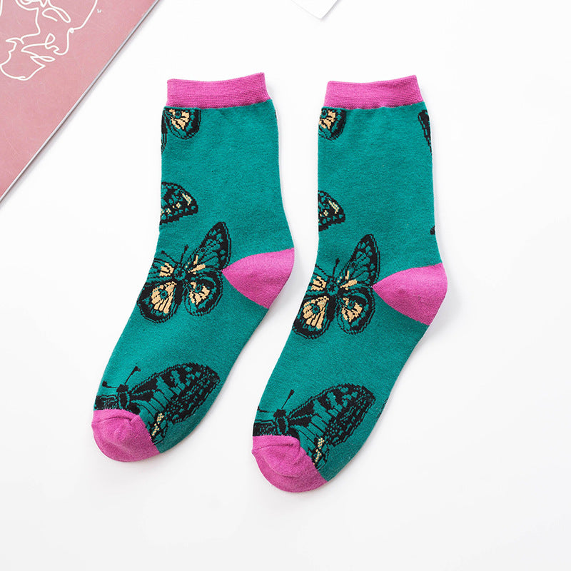 Women's Characteristic Animal Pattern Mid Tube Sports Stockings