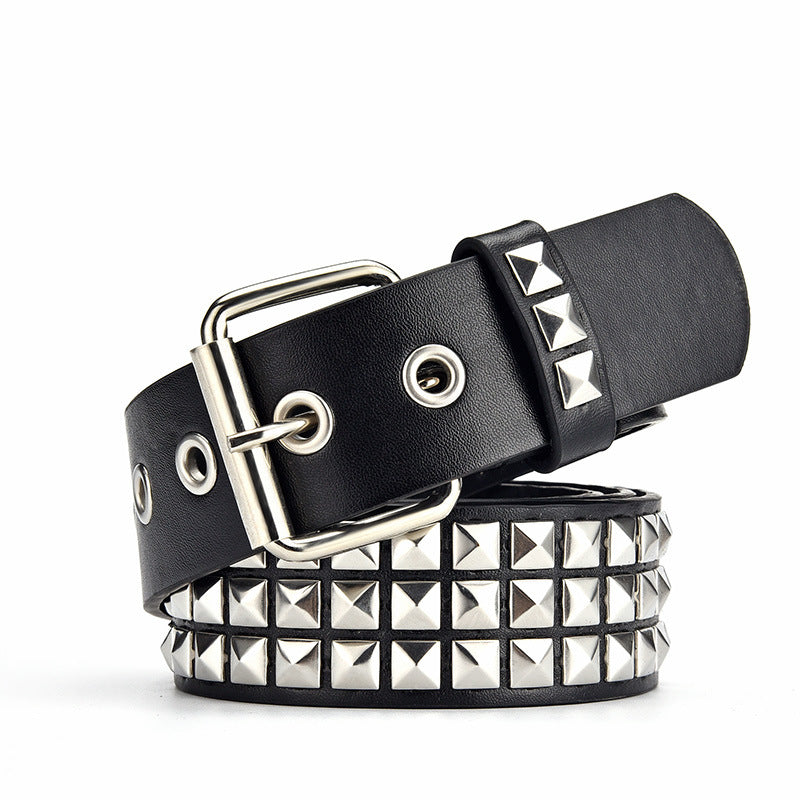 Men's And Women's Punk Hardware Jeans Belt