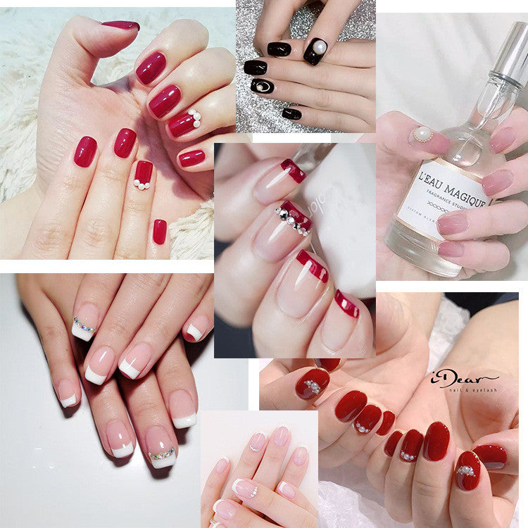 Glue Type Wear Bridal Finished Nail Art Fake